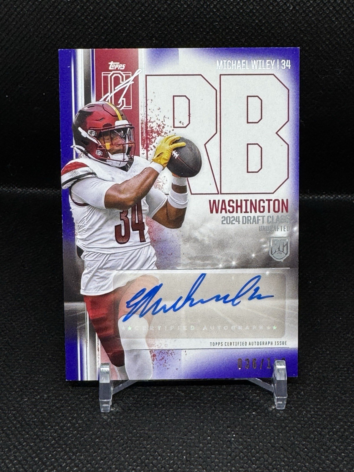 2024 Topps Signature Class - Rookies Michael Wiley #199 Purple /100