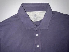 NWOT $695 BRUNELLO CUCINELLI SLIM-FIT COTTON THREE-BUTTON PLACKET POLO - SIZE XL