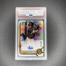 Yendry Rojas 2022 Bowman Chrome Refractor On Card Auto SP /499 #CPA-YR PSA 10