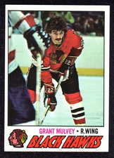 1977-78 Topps #101 Grant Mulvey Chicago Blackhawks NHL Hockey Card NM