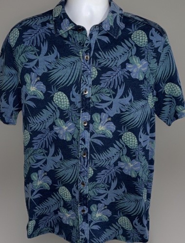 Herren Tommy Bahama Hawaiihemd geblümt Gr. Large Baumwolle