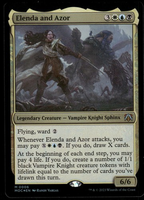 #ad #ad 1x Foil Elenda and Azor Commander: March of the Machine NM MTG $1.99