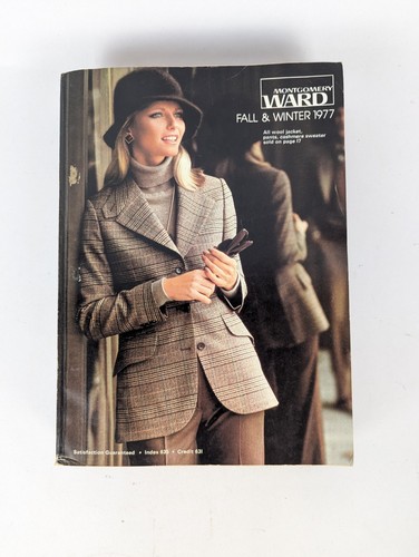 Vintage 1977 Montgomery Ward Herbst/Winter Katalog 1339 Seiten Mode Zuhause Nostalgie