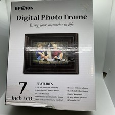 Digital Photo Frame By Bpidion 7 Inch LCD Screen 128 MB Clock Calendar Alarm