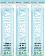 Organic Cotton Rounds for Face 300 Count Makeup Remover Pads, Hypoallergeni...