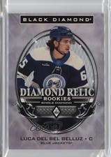 2024 Upper Deck Black Diamond Relic Rookies Single /99 Luca Del Bel Belluz 1q2