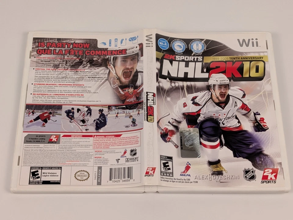 NHL 2K10 (Nintendo Wii, 2009) ➡️CIB Complete  - Tested - Near Mint 📀! - Image 4 of 4