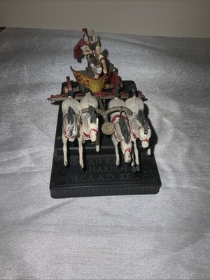 Vintage Built Plastic Model ROMAN RACING CHARIOT CIRCA A.D. XXXIV (est. 1/48)