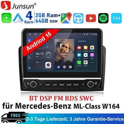 10.1'' DAB+ Für Mercedes ML/GL Klasse W164 X164 Android15 Autoradio GPS Navi 64G