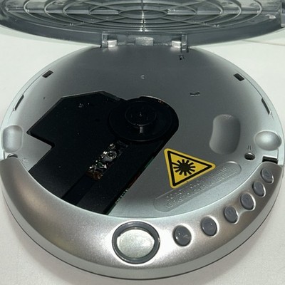 Coby Portable CD Player CX-CD329 Tested Anti-Skip - Grey & Silver