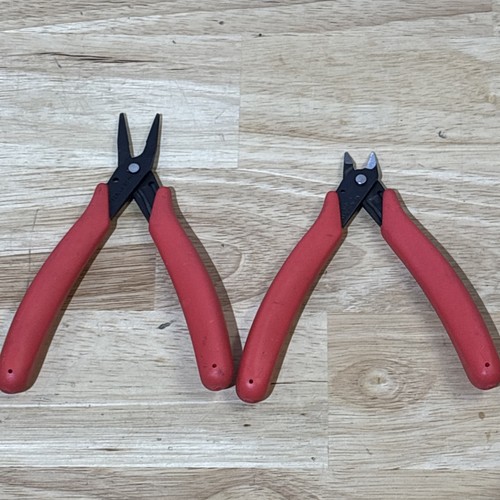 Crescent Mini Pliers and Cutters Shears Electronic 2pc Vtg Made In USA - Picture 6 of 14