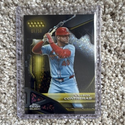 Topps Chrome Black 2025 Willson Contreras #53 Serial Numbered /50 Cardinals