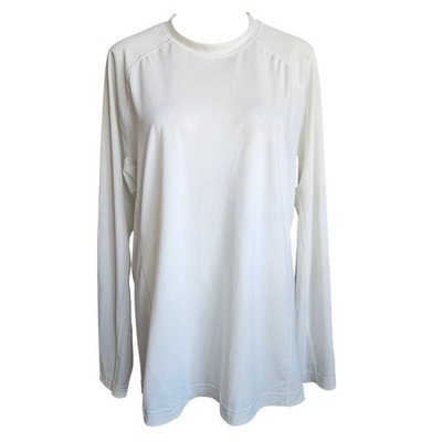 Lands End Mens Base Layer Long Sleeve White Shirt Staple Sz Large 42-44
