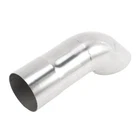 125°2.5" Turn Down Exhaust Tip T201 Stainless Steel Polishing Mandrel 2.5" ID