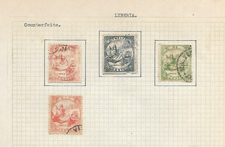 LIBERIA FOUR FORGERIES 1860'S ISSUES