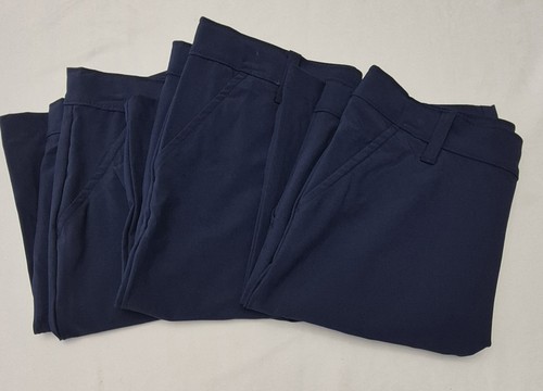Boys Uniform Shorts Size 14 Navy Lot Of 3 NWOT Fade & Shrink Resistant Dry Fit - Picture 2 of 9