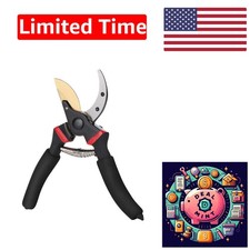 Pruning Shears, Garden Shears, 8" Professional, Garden Scissors, Gardening Shear