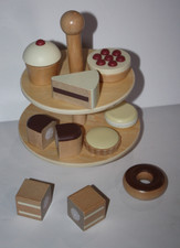 Coco Village Wooden Bakery Dessert Set Board Wood Toy Pretend Play Kitchen 2 