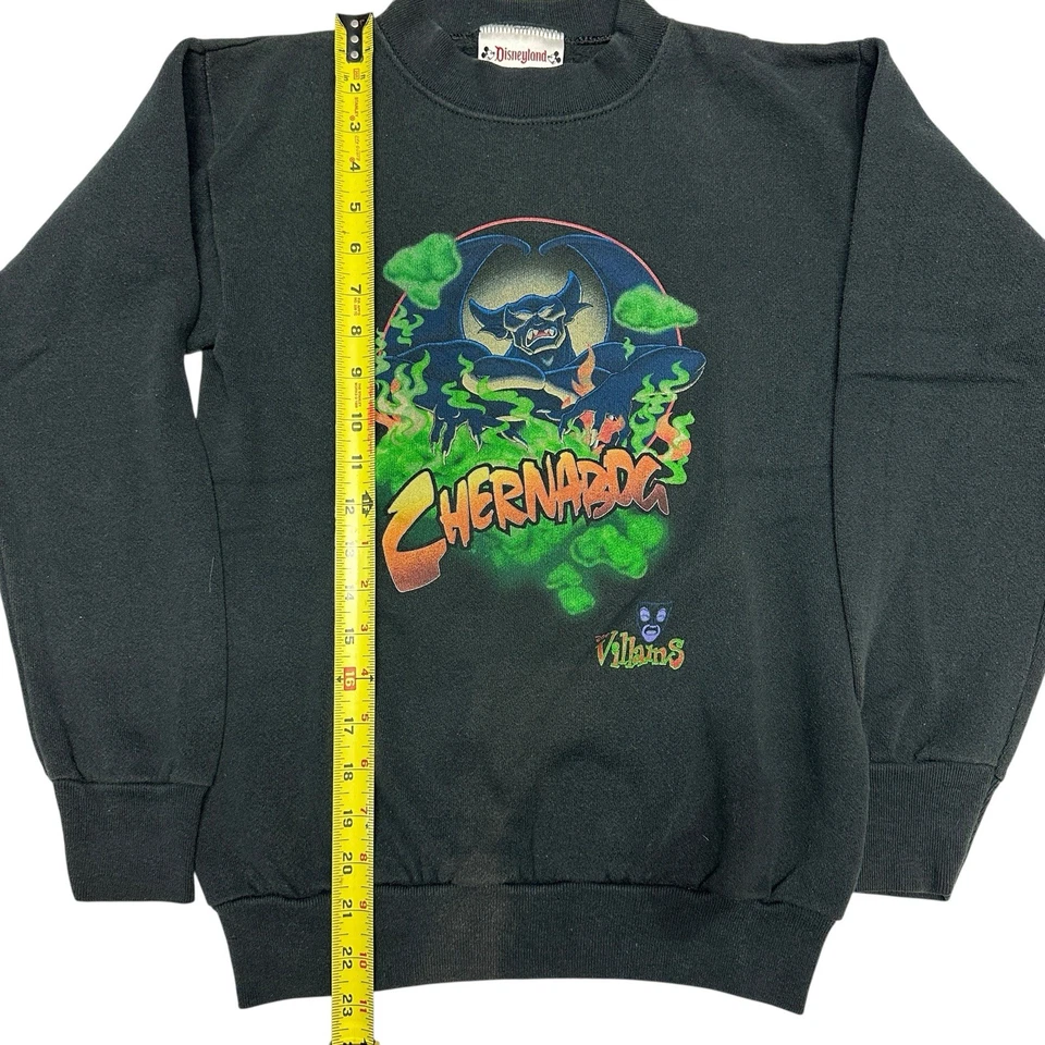 De colección Años 90 Y2K Disney Chernabog Cuello Redondo Delantero Y Trasero Grial Juvenil L/XL Foto 4 de 4