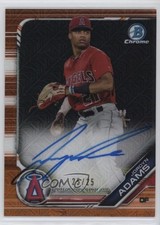 2019 Bowman Mega Box Chrome Mojo Orange Refractor 25/25 Jordyn Adams Auto 1m7r