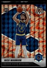 2020-21 Panini Mosaic #229 Nico Mannion Mosaic Reactive Orange Rookie