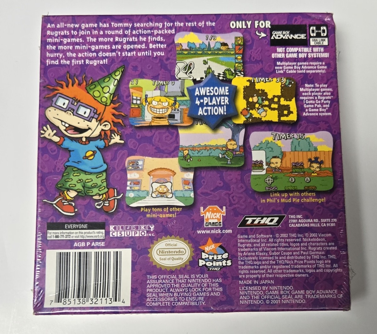 Rugrats: I Gotta Go Party (Nintendo Game Boy Advance, 2002) - New