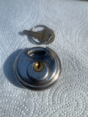 Vintage Chinrose  Stainless Steel Discuss Lock Round