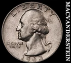 1963-D Silver Washington Quarter-Scarce Better Date No Reserve #i3093
