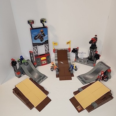 2001 Mega Bloks Xtreme Sports Moto X Park 9159   Building & Play Set - No Box