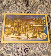Cobble Hill "Tis The Season" H. Hargrove 500 Pieces Puzzle 26" x 19" New Sealed