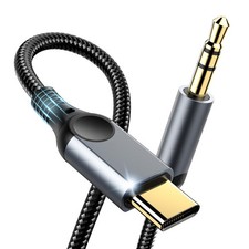 Aux to USB C Audio Cable 4FT , Type C to 3.5mm Aux Cord Hi-Fi DAC Headphone ...