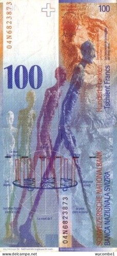 SWITZERLAND - 2004 100 Francs Raggenblas and Roth aUNC/EF - Picture 2 of 2
