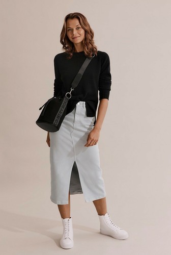 Australian Cotton Denim Midi SKIRT 