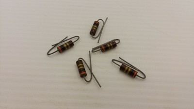 CARBON COMP 3 OHMS 1 WATT 5% (LOT OF 5)