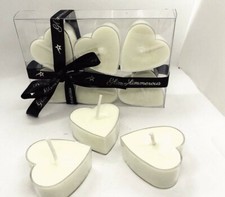 Image of Heart shape soy wax tealights candles x3 Packs various scents