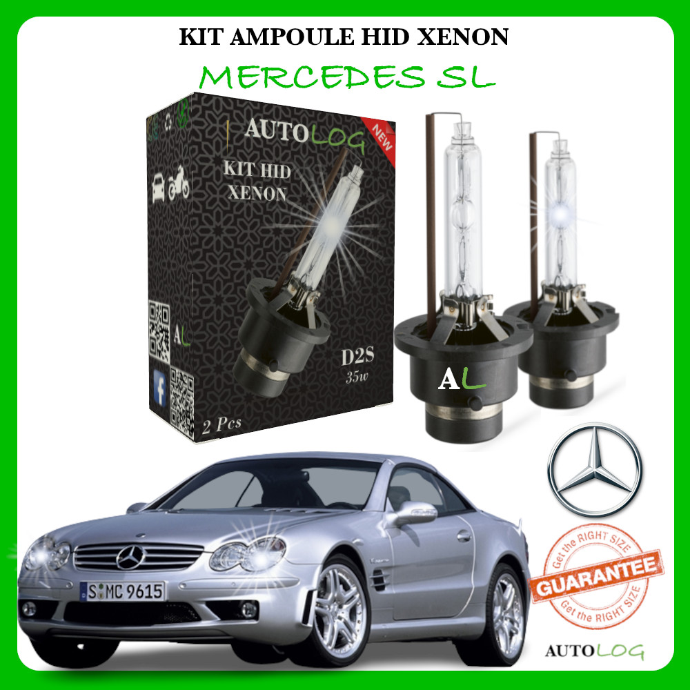 Ampoule xénon HID Mercedes SL pour remplacer un phare usé et rouler de nuit