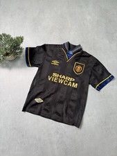 MANCHESTER UNITED 1993 1995 AWAY SHIRT FOOTBALL SOCCER JERSEY BOYS SIZE L