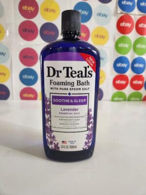 Dr Teal's Foaming Bath Pure Epsom Salt Soothe And Sleep with Lavender 34 Ounce