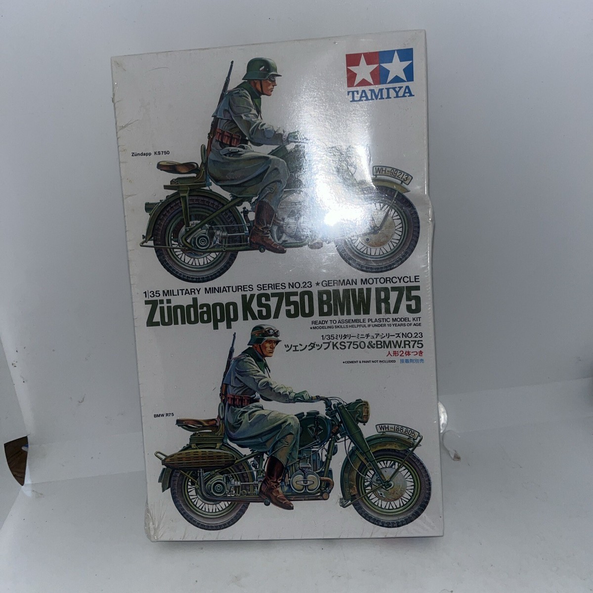Tamiya Zundapp KS750 BMW R75 German Motorcycle 1/35 Model Kit