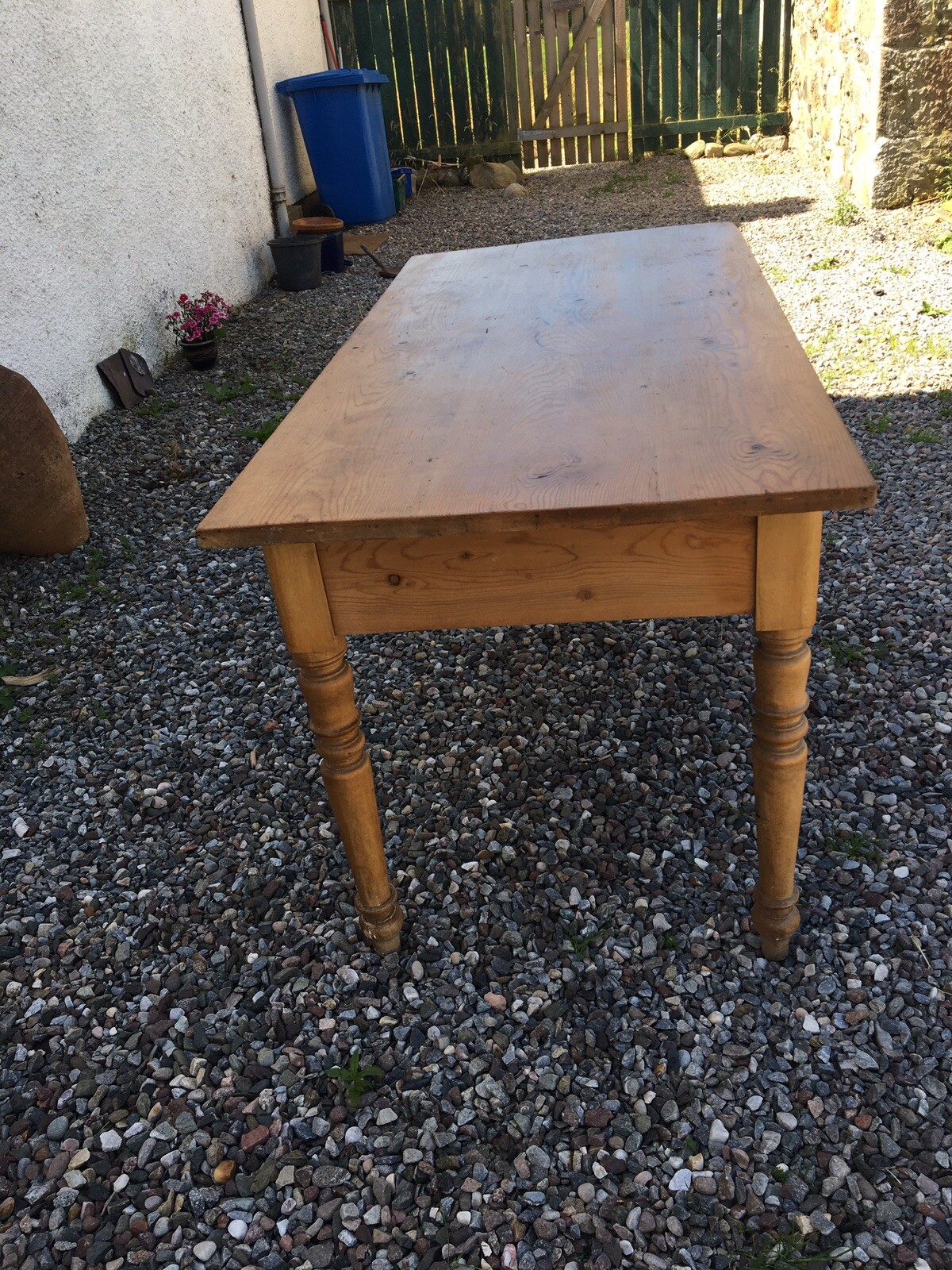 Vintage Pine Kitchen Table eBay