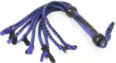 HANDMADE Flogger Whip Bondage BDSM Spanking Leather Paddle Handle Fetish Adult Slave