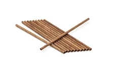 500pcs 7.8in Natural Wooden Straw Disposable Drinking Straw For Hot&Cold Drink