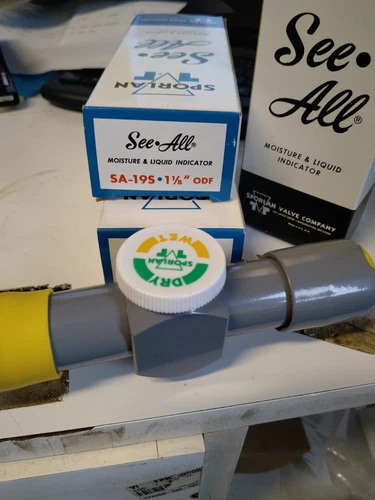 Sporlan SA-19S 1-1/8 ODF Solder Moisture & Liquid Indicator