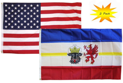 3x5 American Flag 3x5 Ft Heavy Duty American Flag - TearProof Polyester (Brass Grommets, Made In USA) Usa Flag - Foto 14