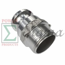 1-1/2" 1.5IN Aluminum Type F Camlock Groove Hose Fitting Male Adapter x Male NPT