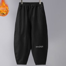 Chinese Style Men's Linen Casual Pants Loose Thickened Warm Wide-leg Harem Pants