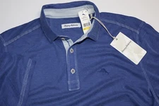 Tommy Bahama Polo Shirt Paradiso Cove Marlin Cobalt Blue ST25393 SS New Medium M