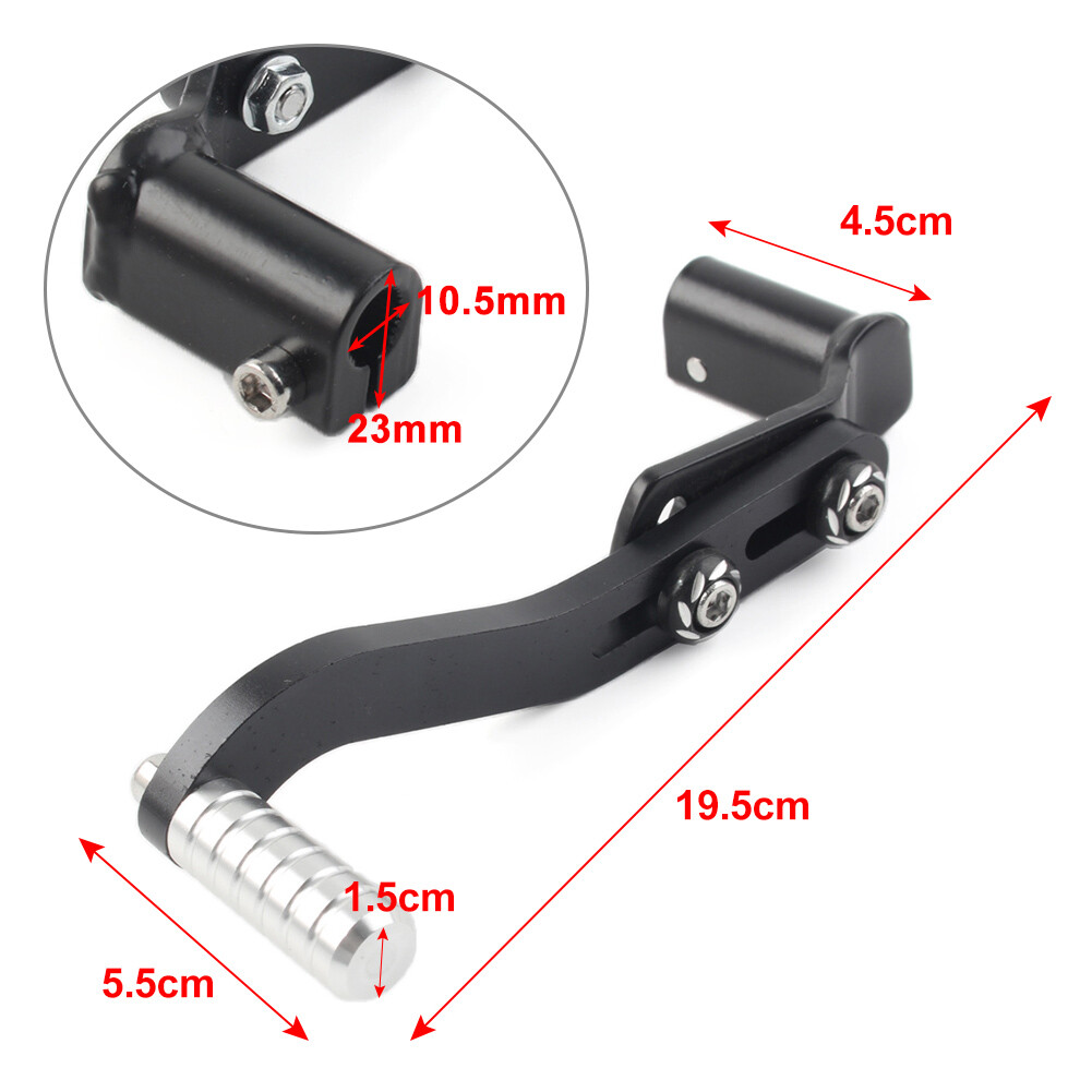 Folding Motorcycle Shift Lever - 11mm Alloy Steel Foot Gear Shifter For 125cc Bikes & Other Motorcycles