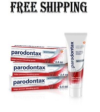 Parodontax Whitening Toothpaste for Bleeding Gums, 3.4 Oz Pack of 3