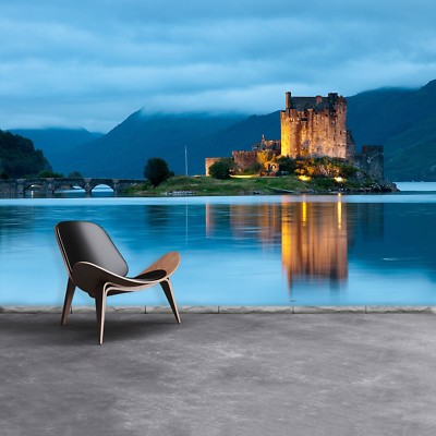 Tulup Fototapete Selbstklebend Einfach ablösbar Mehrfach klebbar Schloss, Schott
